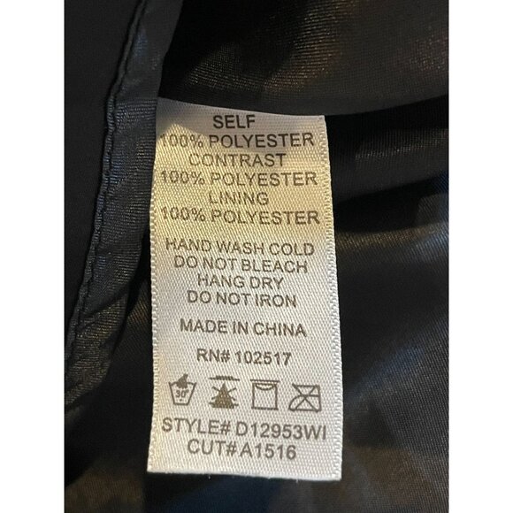 Soprano Women Fit & Flare Dress Black Dot Open Bow Back Side Zip Tule Size Small - Picture 7 of 7